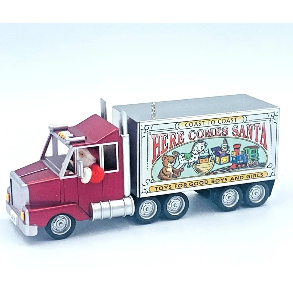2003 (25th) Santa's Big Rig Here Comes Santa Ornament‎ Hallmark Keepsake New